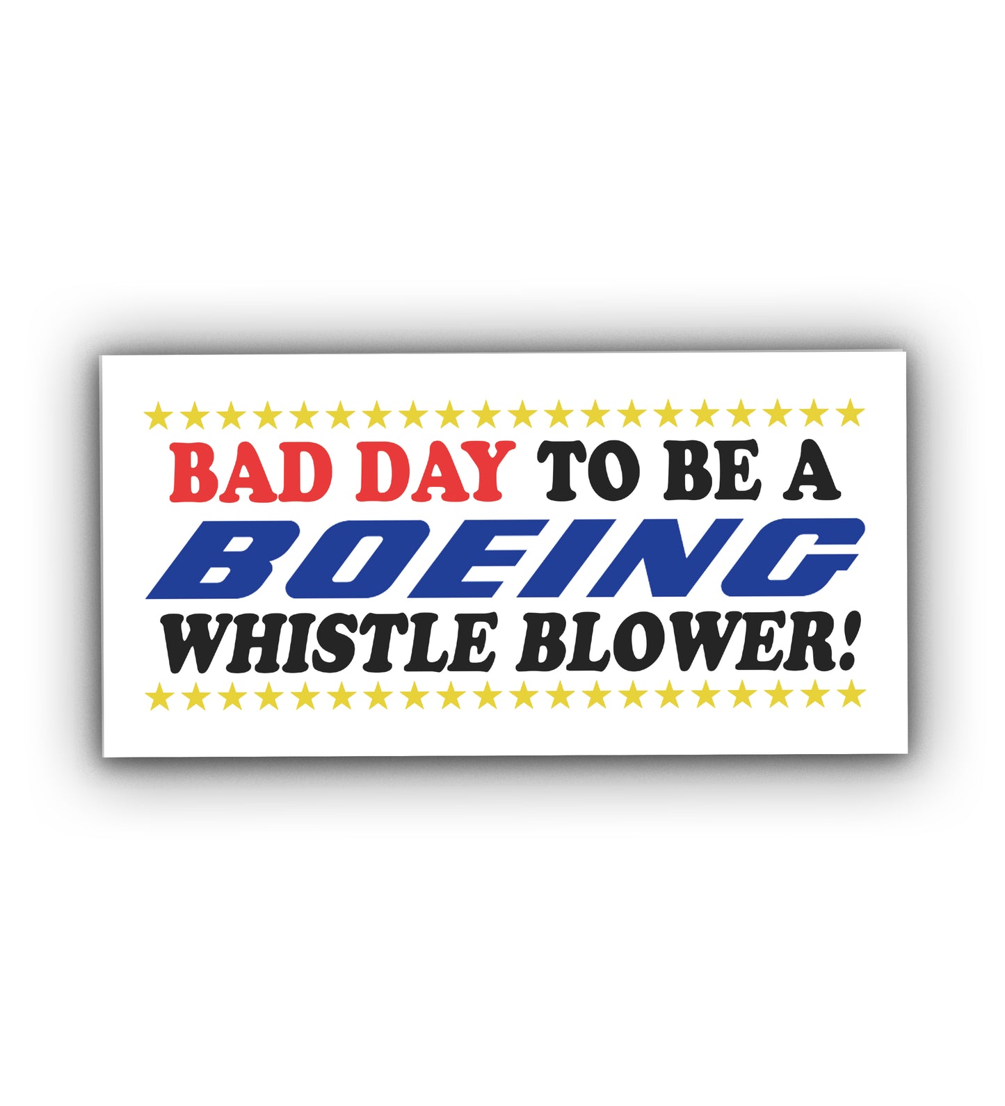 BOEING BUMPER STICKER - 8x4